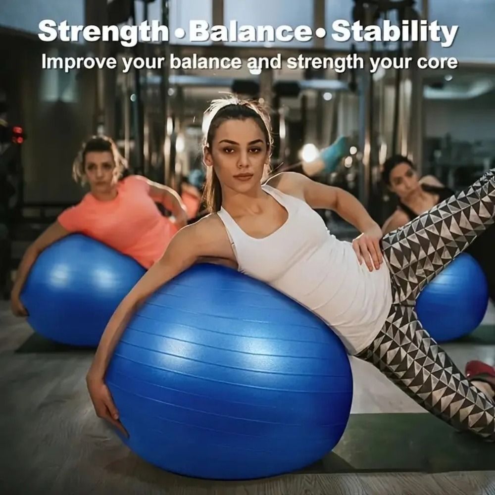 Pilates Yoga Pregnancy - Gymnastics PVC Fitness Balls Thickened Inflatable