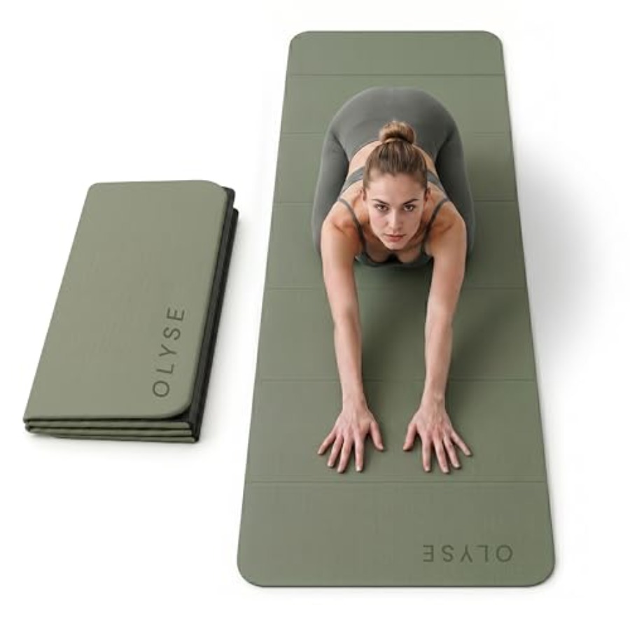 Foldable Yoga Mat for Yoga Pil - Pilates Yoga Hiit review and price