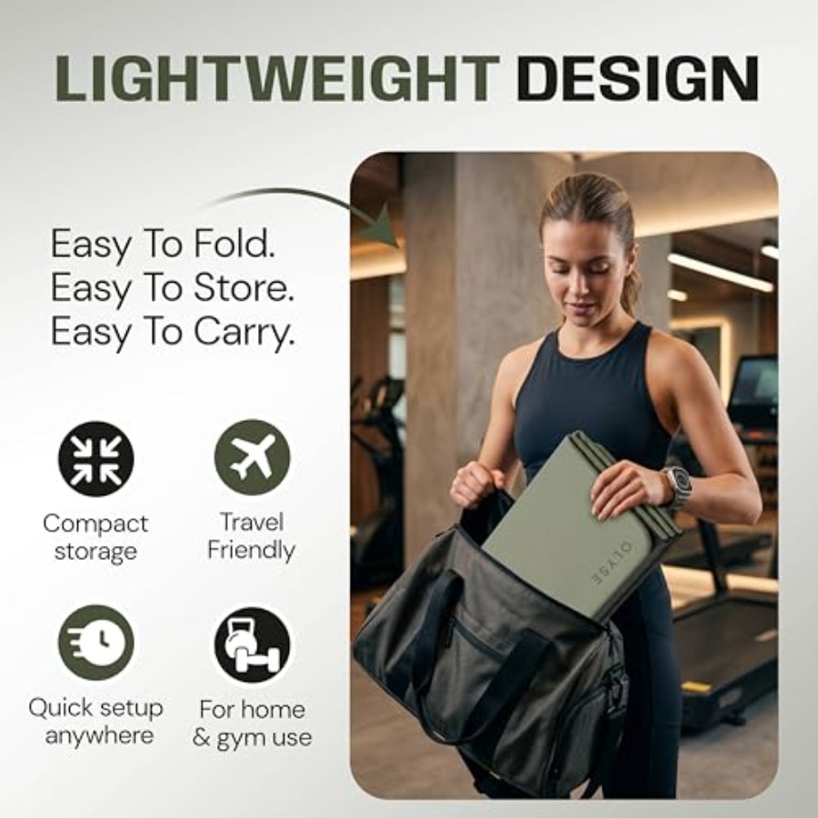 Foldable Yoga Mat for Yoga Pil - Pilates Yoga Hiit review and price