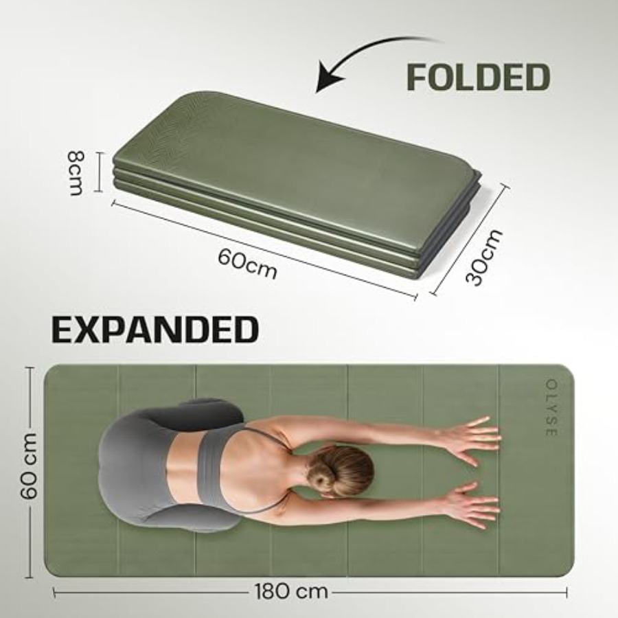 Foldable Yoga Mat for Yoga Pil - Pilates Yoga Hiit review and price